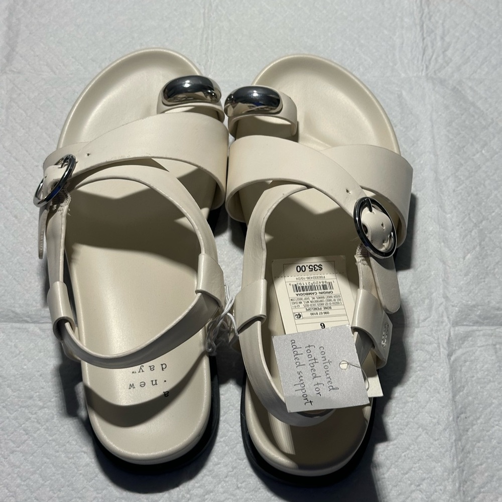 A New Day off White Sandals